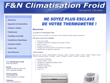 Tablet Screenshot of fn-climatisation.ch